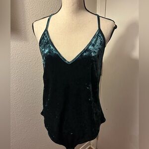 Forever 21 Velvet V-Neck Bodysuit